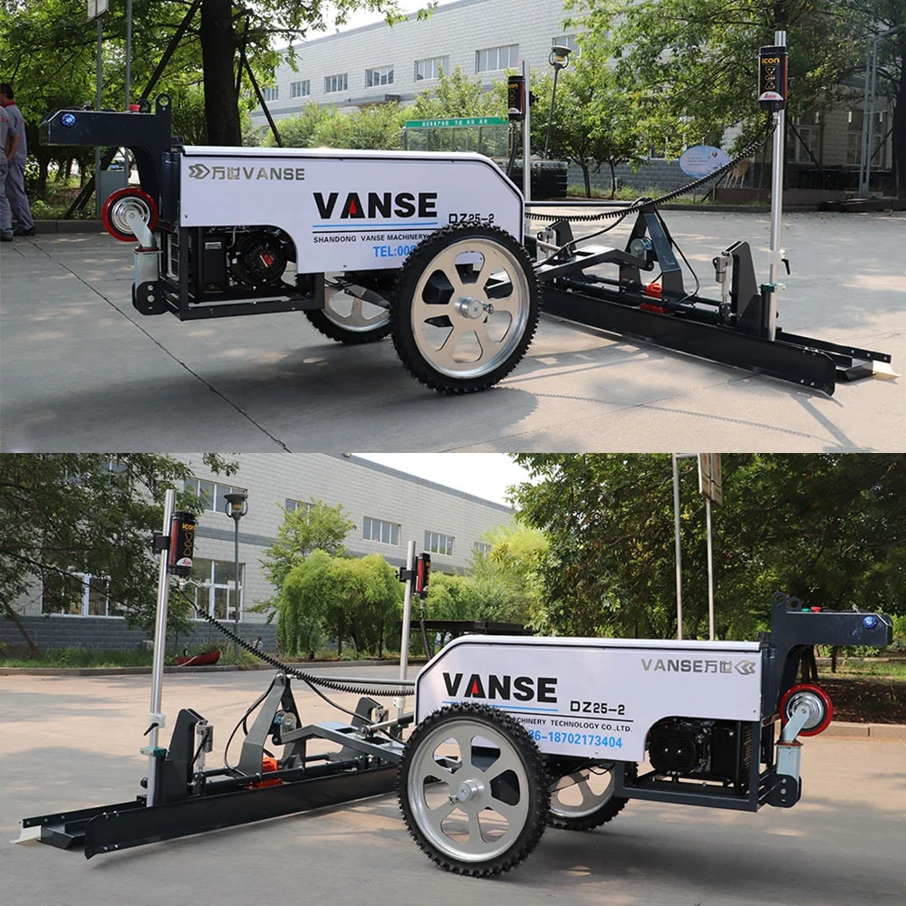 VANSE DZ25-2 Electric Drive Concrete Floor Surface Laser Leveling Machine Leveling Vibrator Machines For Sale With Laser Emitter