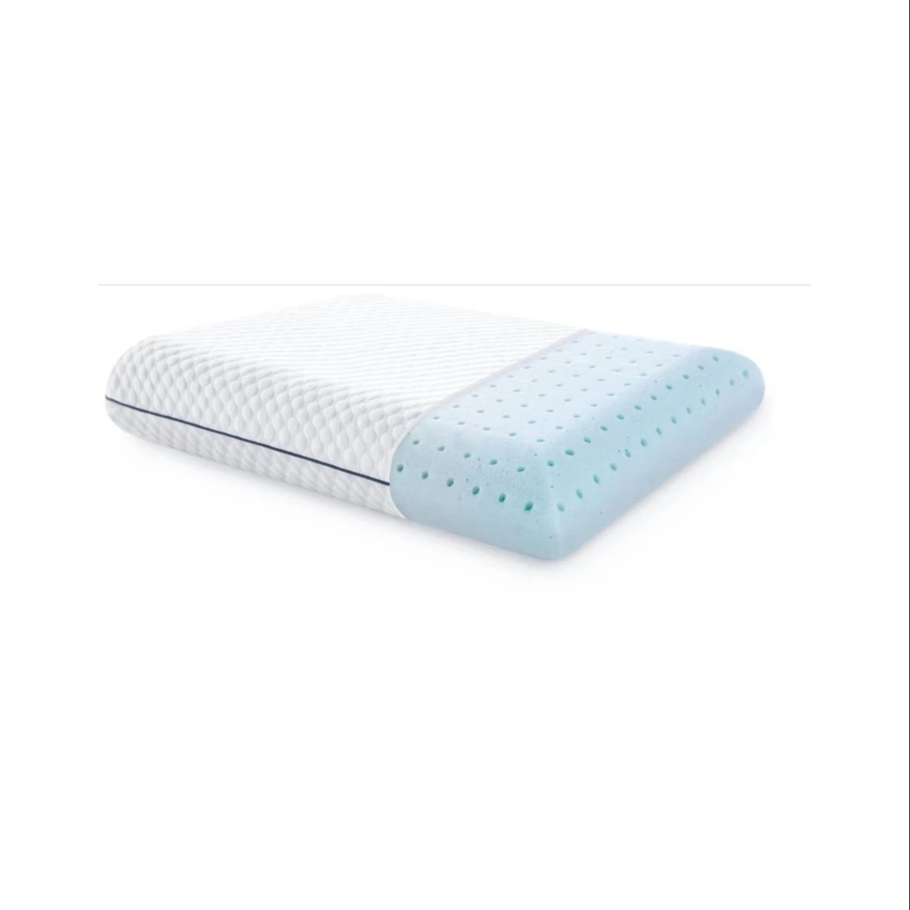Ventilated Gel Memory Foam Pillow - Washable Cover - Standard Size