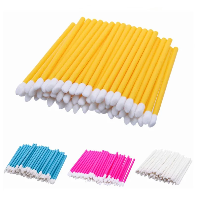 Disposable Lip Brush Lipstick Gloss Wands Applicator Dental Micro FiberTip Brush/Microbrush/Applicator