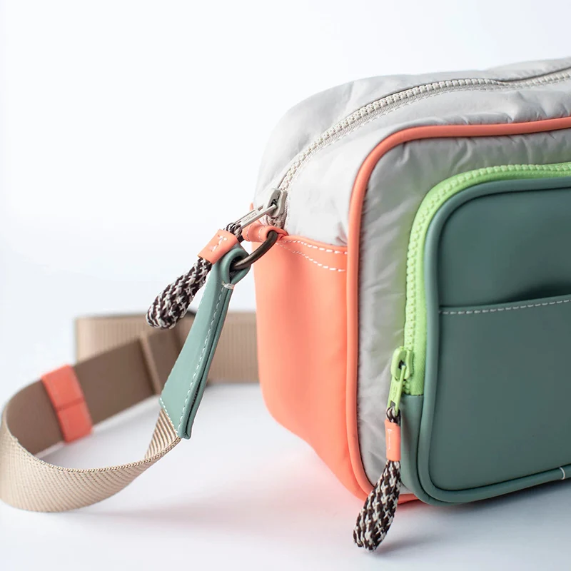 Fashion Women Custom Sport Outdoor Casual Nylon Shoulder Sling Bag Crossbody Pack With Logo