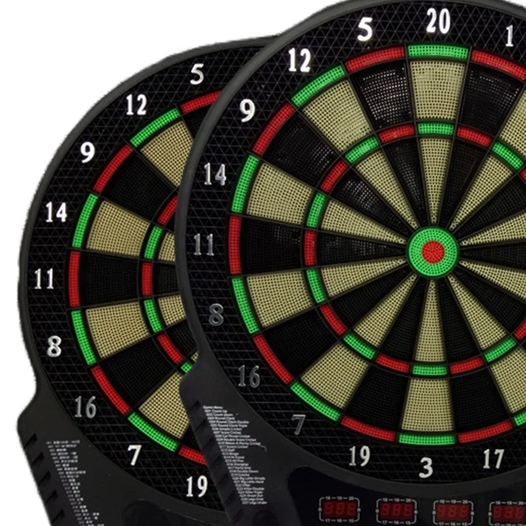 Electronic Dart Board Interactive Toys 42cm Plastic Electronic LCD Display Dartboard Soft Dart Game Machine 6 Darts 24 Tips