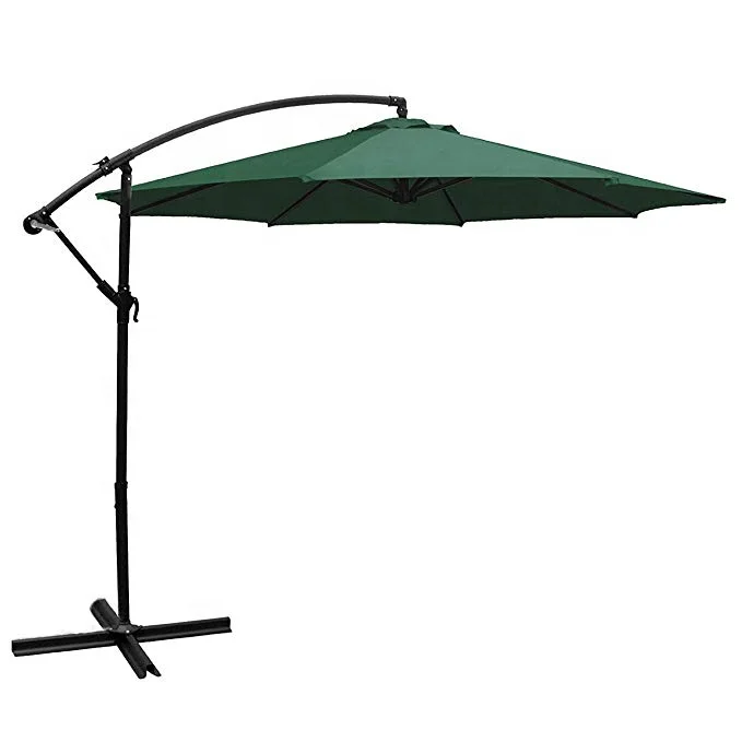 3m outdoor patio steel 6 ribs banana beach garden umbrella RLF-UMB-001-1