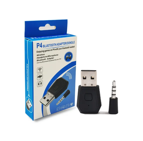 USB 4.0 Wireless Mini Microphone Audio Adapter Receiver Compatible with PS4 Playstation