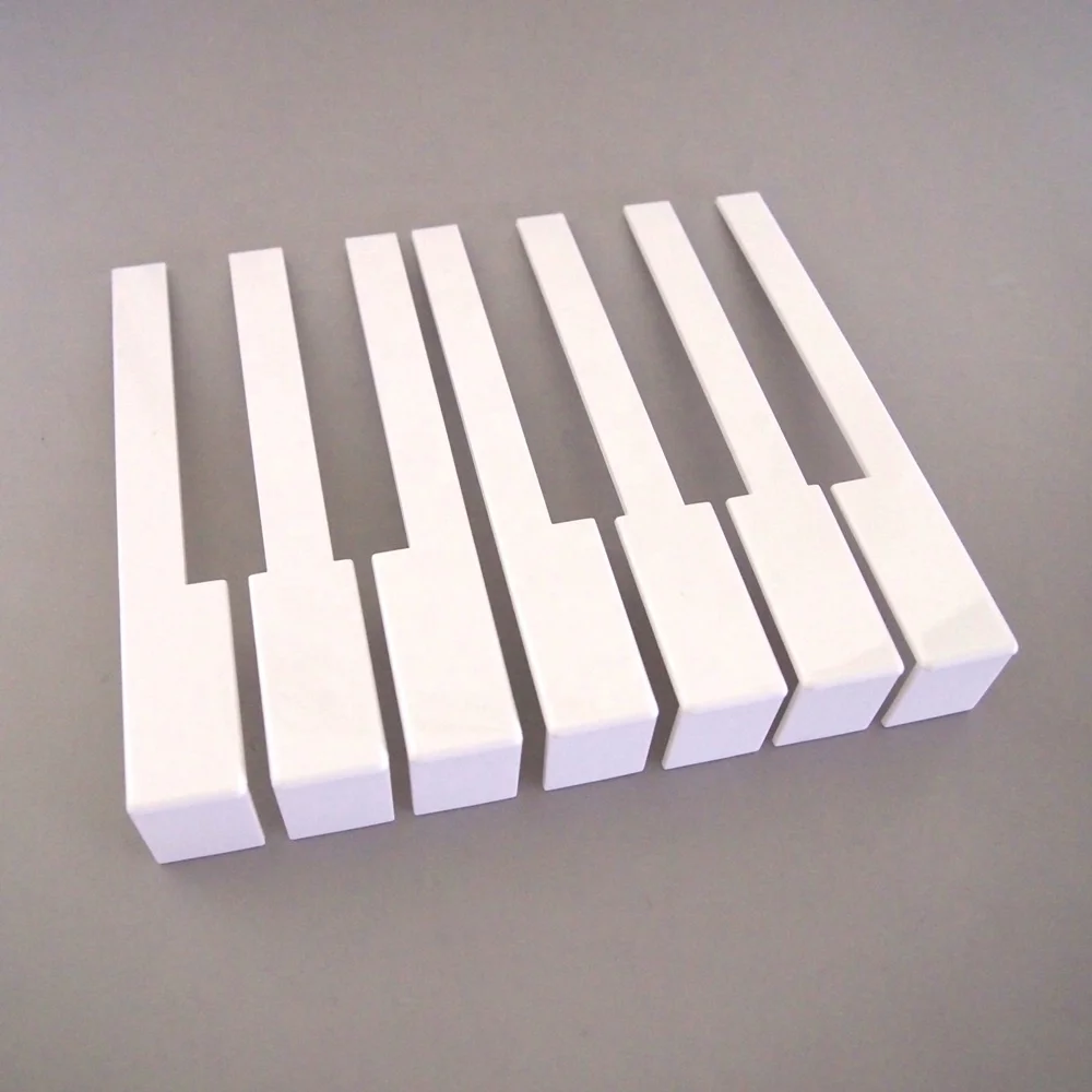 Grand Piano white Key tops Complete Set German Piano Keys