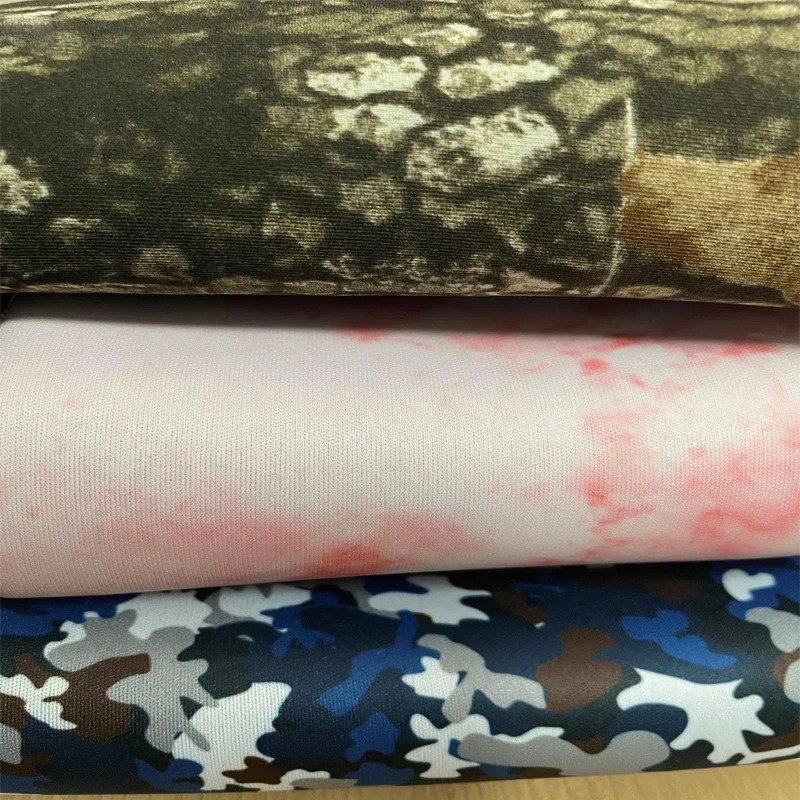 Free sample 3mm 5mm SBR SCR CR waterproof textured wetsuit printed neoprene rubber camouflage neoprene sheet
