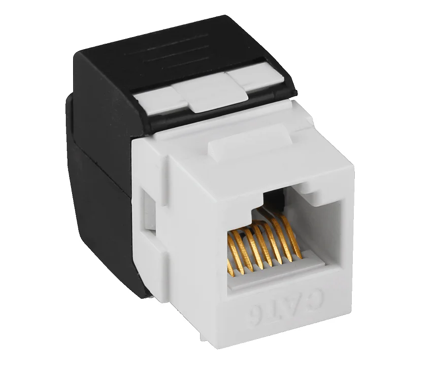 180 градусов черный/белый rj45 модульный разъем UTP безинструментальный Keystone jack