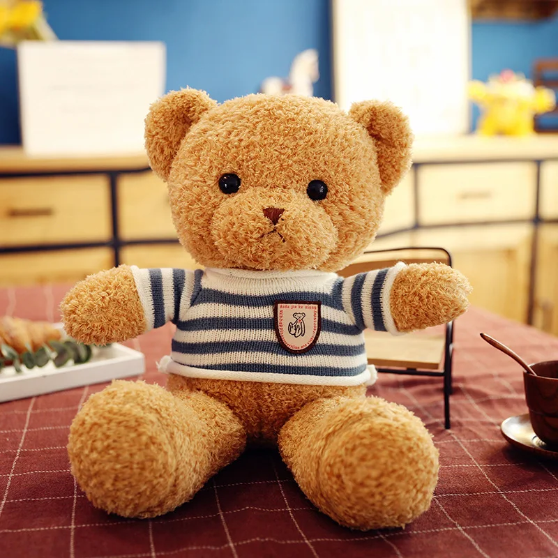 20 Designs 30/40/50cm Mini Teddy Bear Plush Toy Baby Soft Toy Bear With Sweater Clothes Children Birthday Gift
