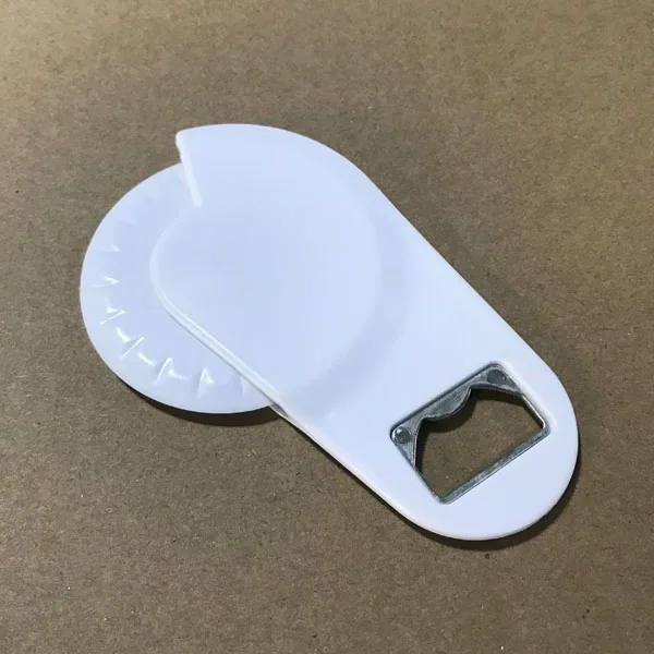 Plastic Pizza Cutter with Bottle Opener