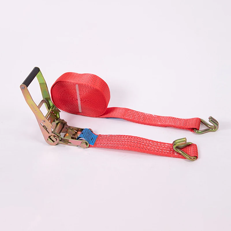 Hot Seller Heavy-Duty Ratchet Tie-Down Strap With J Hook Ratchet Straps Tie Down Kit Tie-Down Heavy Duty Ratchet Straps Double