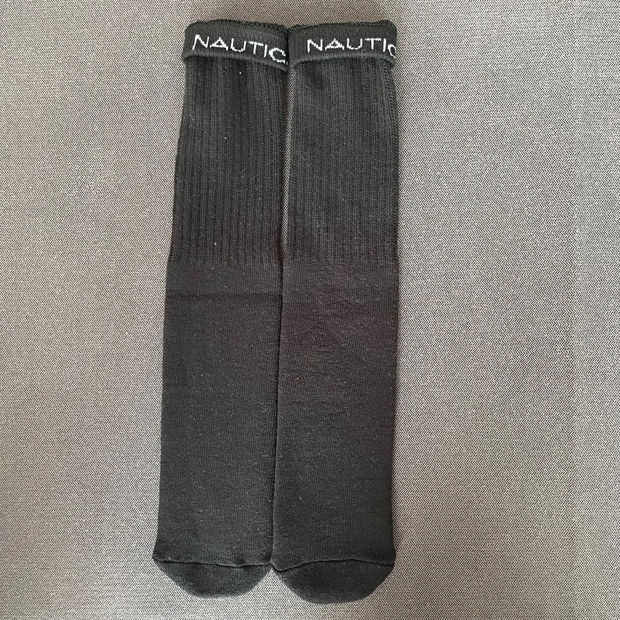 Black/white/grey NAUTICAJP Hasegawa Nisseo Heavy High-Tube Thick Terry Cityboy Curling Frock Socks