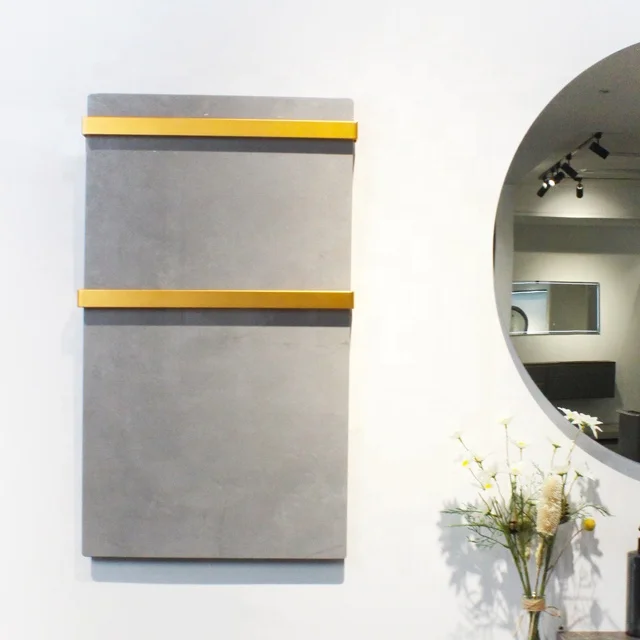 CERAWARM Wall Mounted Electric Dryer Bathroom Radiators Heated Towel Warmer Rack Fashion Sintered Stone Radiator Electric Heated