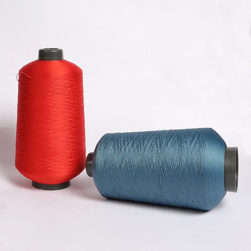 Polyester Yarn 100% Polyester Yarn for Knitting Crochet Polyester Yarn DTY 75/36/2 Twist 75D/36F/2 for Sweater High Good Dyed