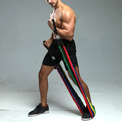 Pull Rope Heavy Yoga Tubes Pull Rope Expander 11pcs Training Fitness Latex Exercise Resistance Band Tube Set