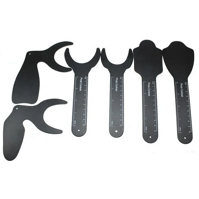 Dental Study Use 6pcs Photo Contrast Kit Black Background Board Photography Contrastor