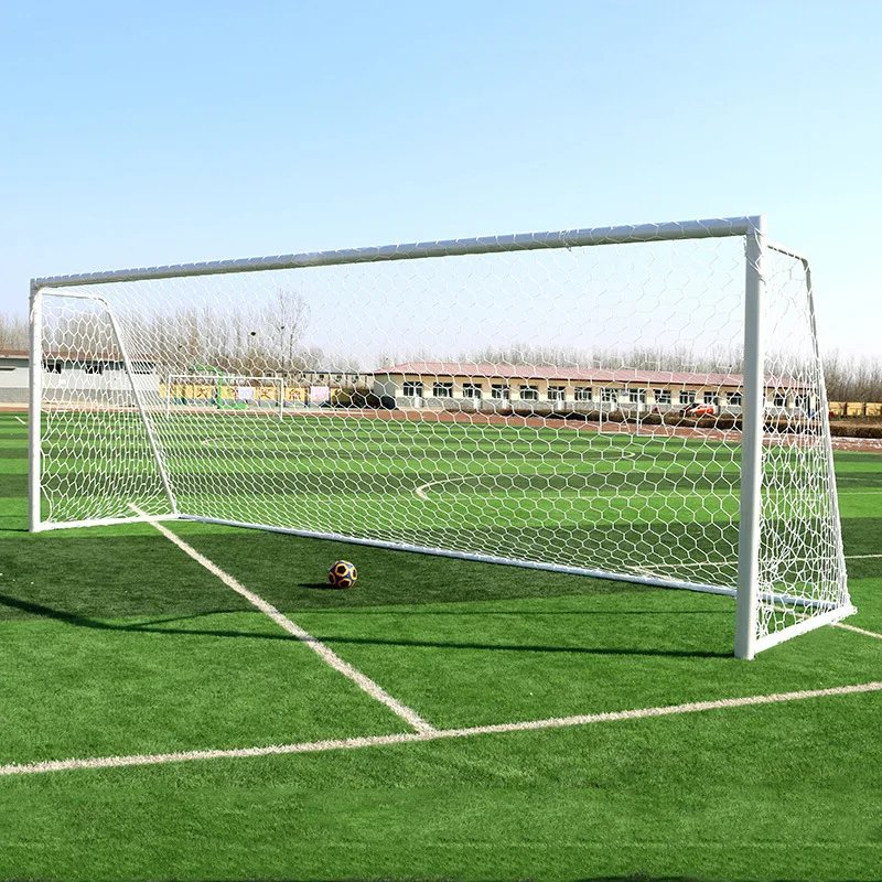Factory sale Aluminium portable soccer goal post wear resistance football goal post movable goals for soccer