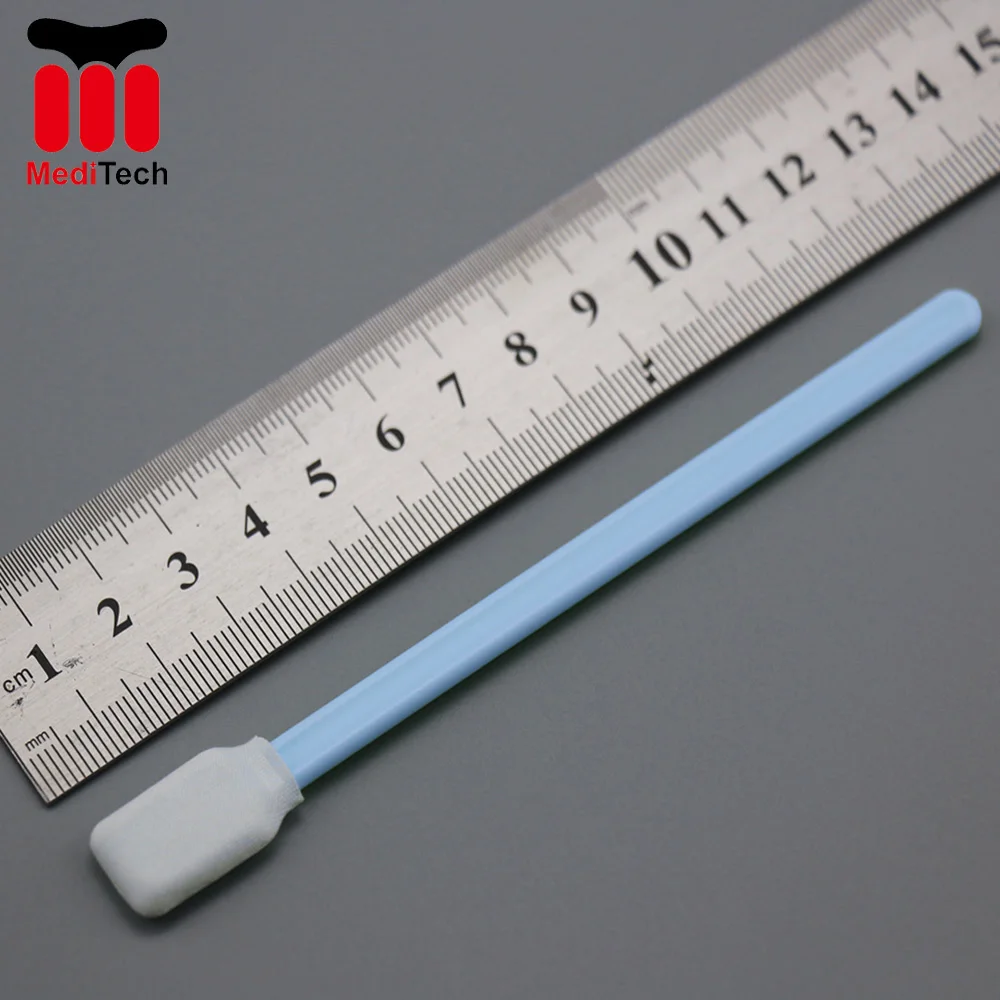 Factory Supply Large Rectangular Head Microfiber Cleanroom Swab for Remove Flux Residues and Excess Materials