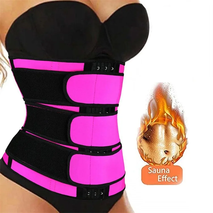 Trending Custom Logo Waist Trainers For Women Belly Fat Sauna Suit Waist Trimmer Sweat Bands For Hourglass Body Shaping