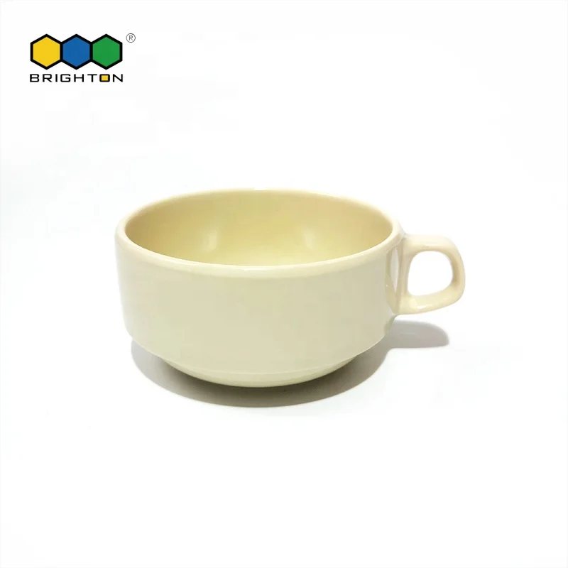 
Brighton eco-friendly excellent 100% melamine plastic coffee cup Stackable American Standard Solid Color Collection Foodservice 