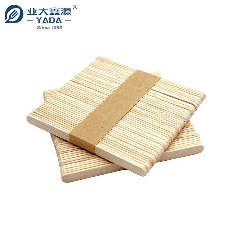 YADA Birch Wood Lollipop Disposable Customized Logo Wooden Ice Cream Sticks for Automatic Machine