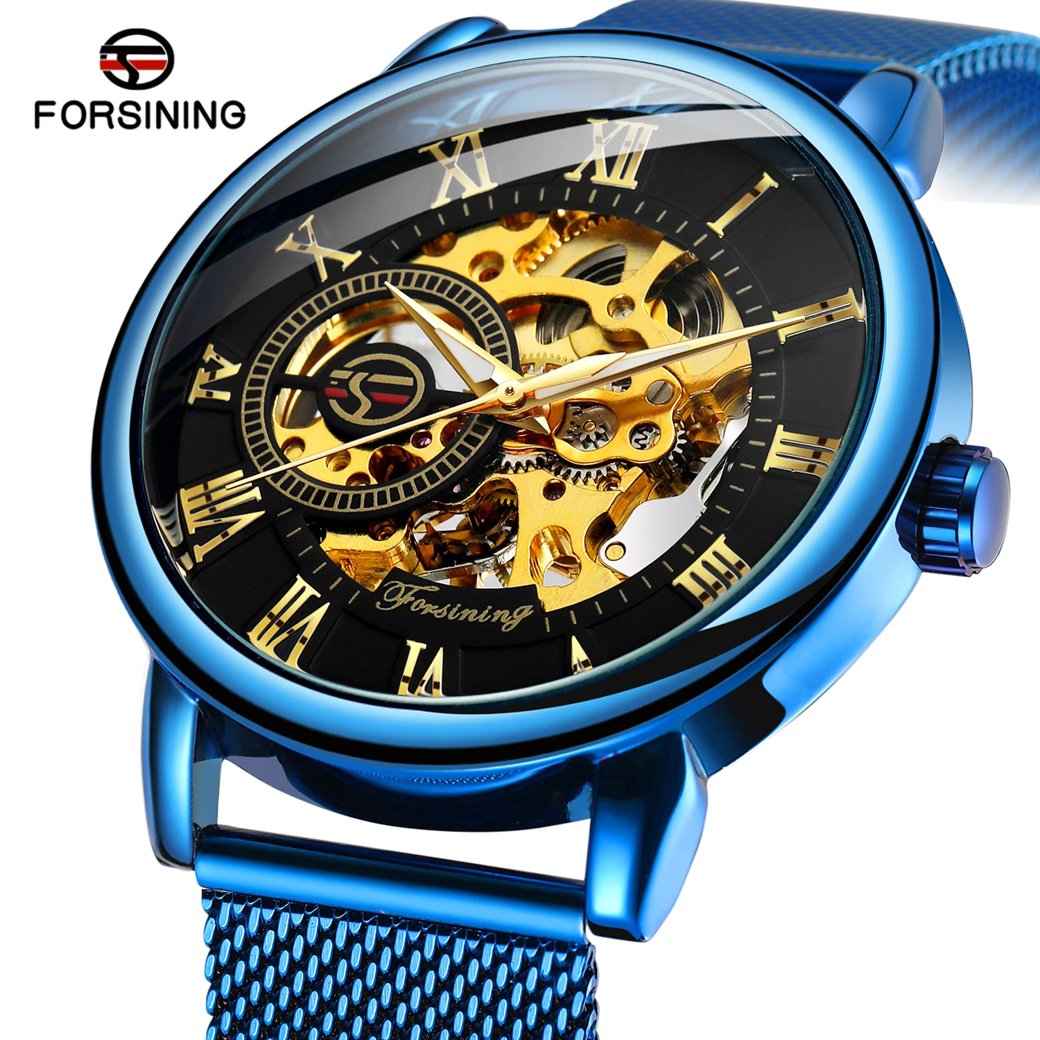 2024 Forsining mechanical watch saat man hour clock custom men luxury brand automatic