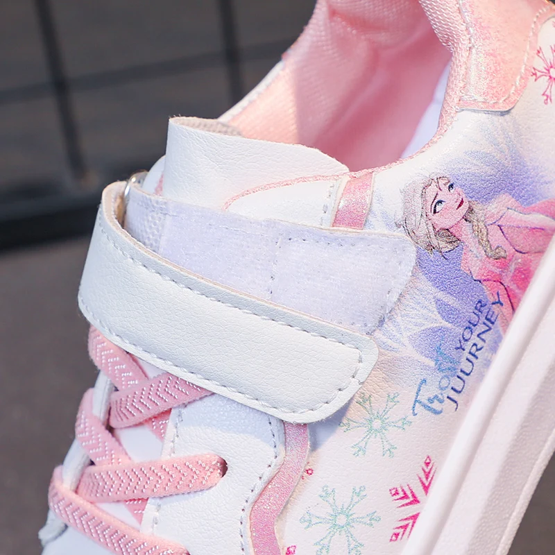 2024 Fast Selling RTS Quick Delivery Cut Design Pu waterproof Children Borad White Shoes Girls Dress Causal Shoes