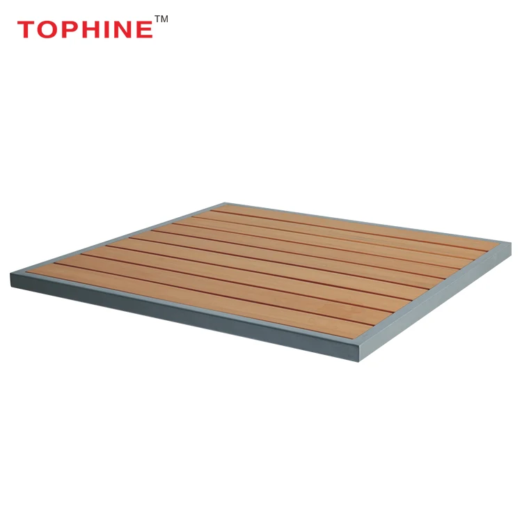 TOPHINE Furniture Modern Design Metal Square Coffee Restaurant Dining Table Outdoor Use