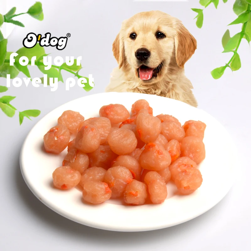 Dog toys food chicken meatballs with carrots pet treats chicken ball joint supplements pet food for dogs Chicken carrot ball