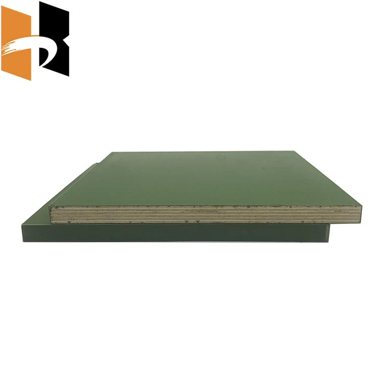 High Quality 1220x2440mm 12mm 15mm Green Plastic Film Faced Plywood For Construction
