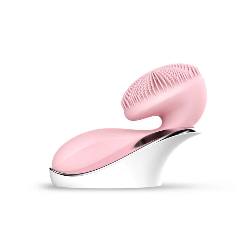 Ultrasonic Massage Face Brush Facial Cleansing Pore Cleaner Silicone Black Head Removal Deep Cleansing beauty device