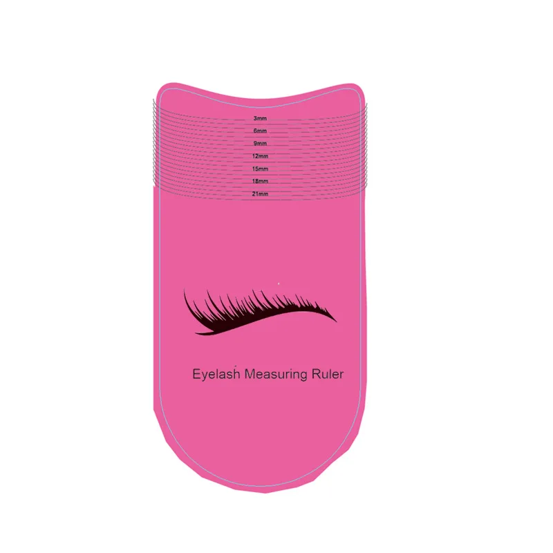 IRISMANLI 10pcs/bag High Quality Portable Grafted Eyelashes Length Measuring Auxiliary Tool Soft Plastic Eyelash Measuring Ruler