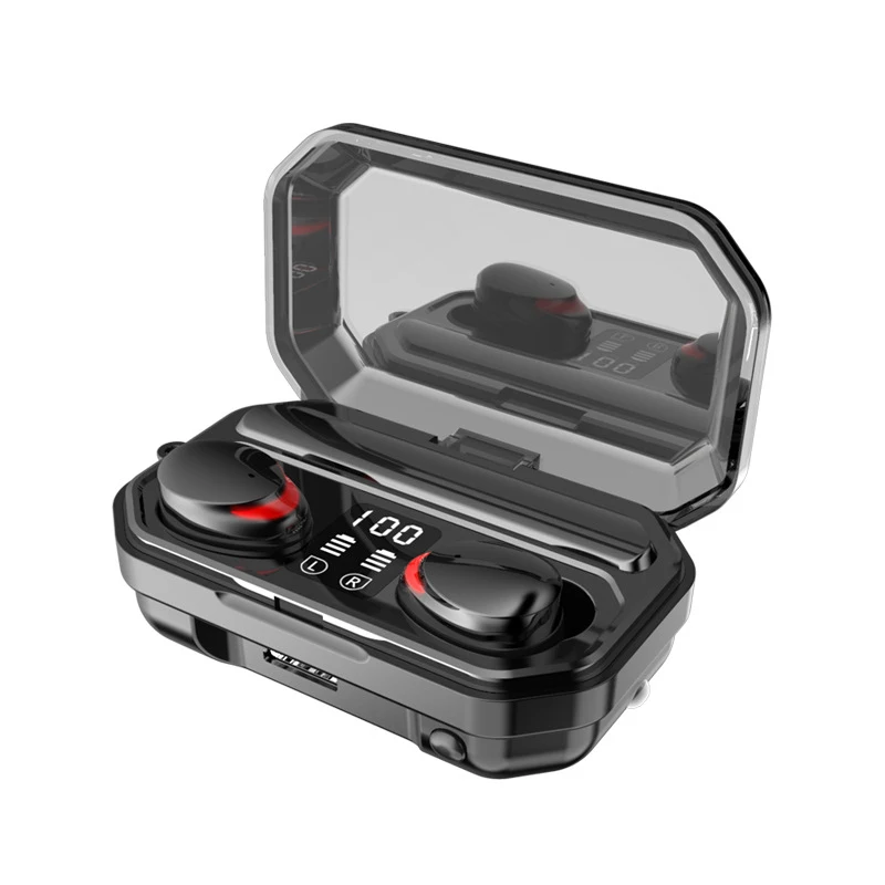 New M15 TWS Earphones Charging Box Wireless Headphone 9D Stereo Sports Waterproof Earbuds Headsets With Mic