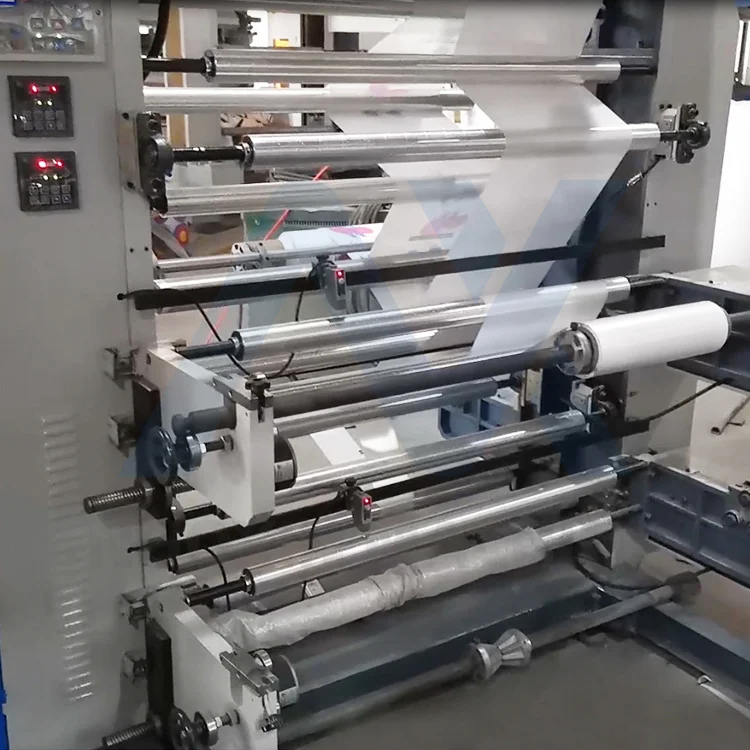 automatic 2 4 6 color PP LEDE PVC Laminated film Flexo printing machine to flexible bags for various cosmetics printing