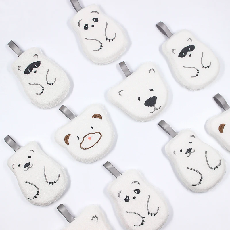 Best Hot Selling Kitchen Sponges Cute Shaped Foaming Bamboo Fiber Dishware Sponge for Dish Cleaning