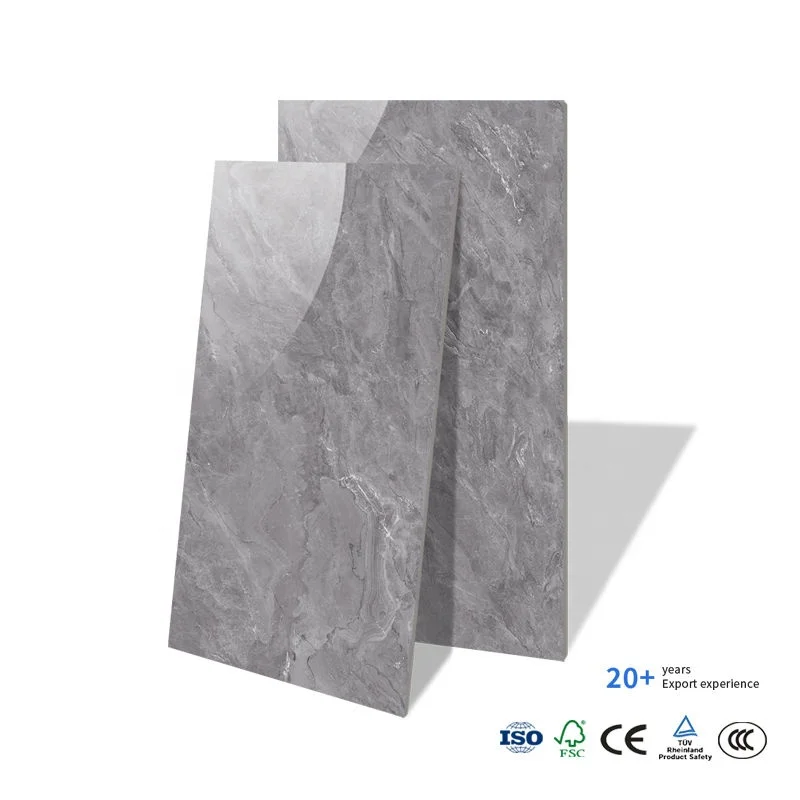 600x1200 big size floor 600 x 1200 ceramic is in guangdong nano grey high gloss marble tile