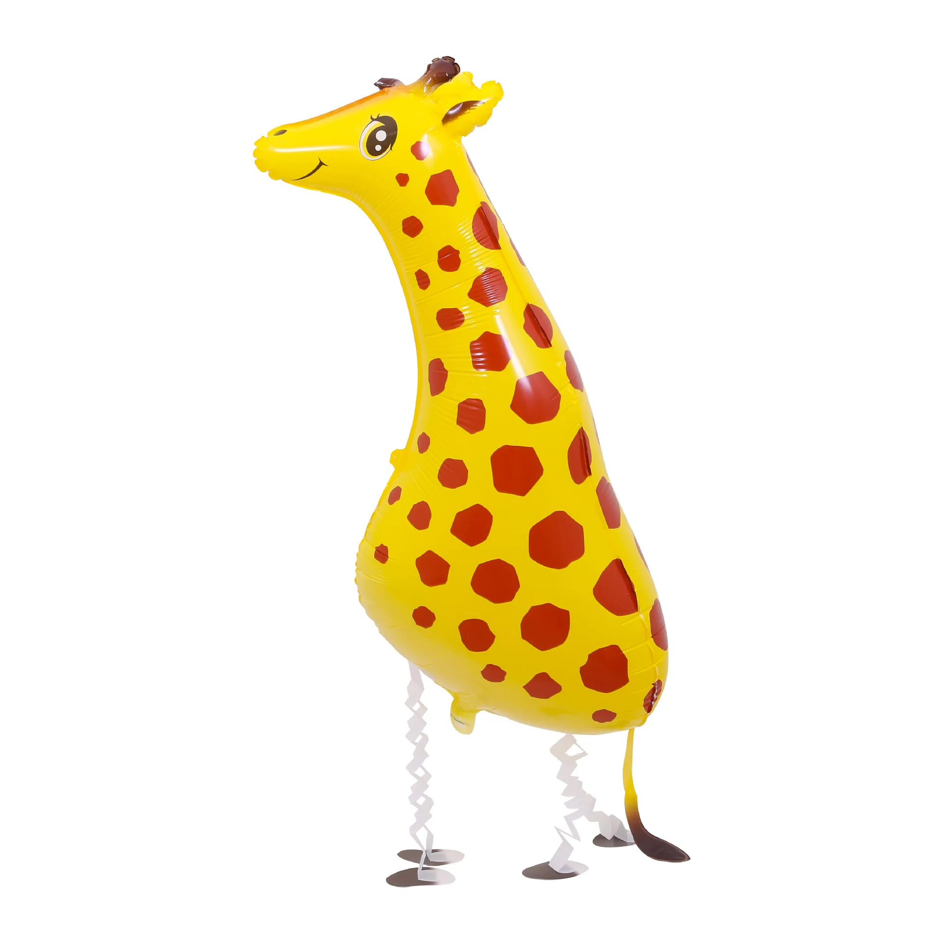 2021 cartoon pet walk aluminum foil balloon walk aluminum film balloon birthday party to push the ground stall ball wholesale