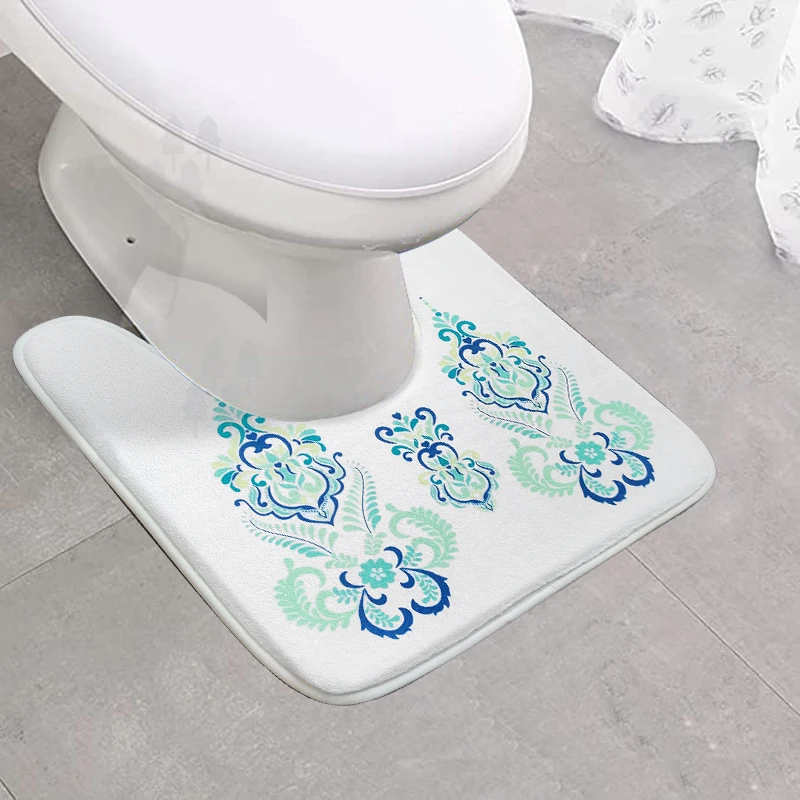 Hobo Print Non Slip Absorbent memory Foam Bathmats Doormats Super Cozy Flannel Bathroom Rug Carpet