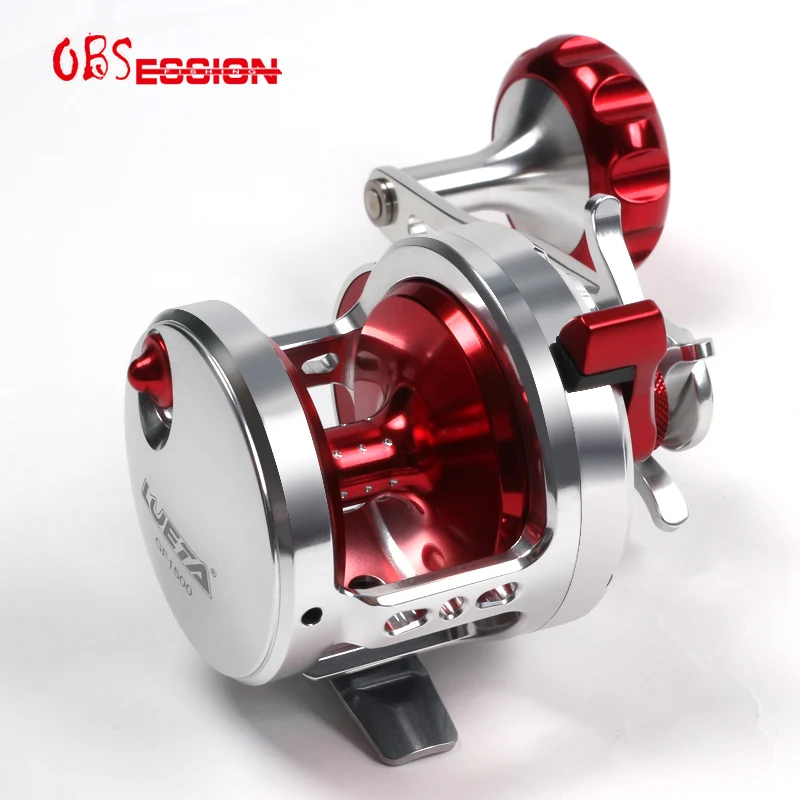 WSF06 Customize Full Metal Slow Jigging Reel Blue 13kg 1500 6.3:1 Speed Deep sea Boat Fishing Reel Metal Saltwater
