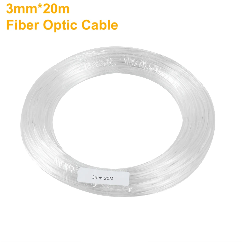 PMMA End Glow Optic Fiber DIY Starry Sky Ceiling For Light Source Machine Bedroom Decoration 3MM 20M