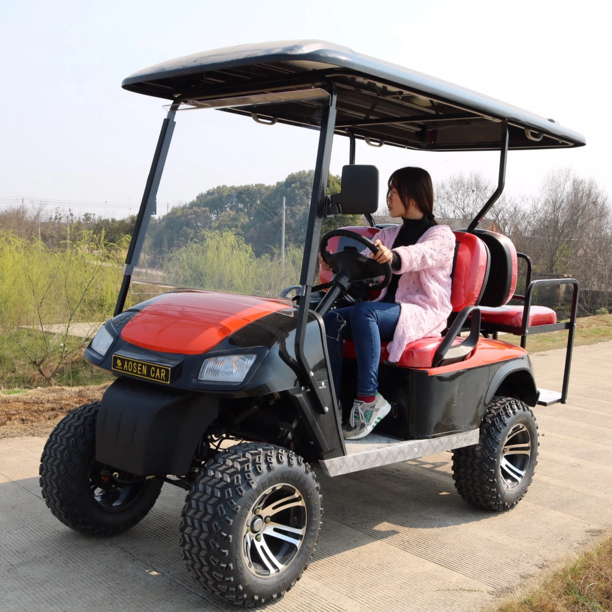 Китайская дешевая тележка для гольфа на 4 места 250 куб. См