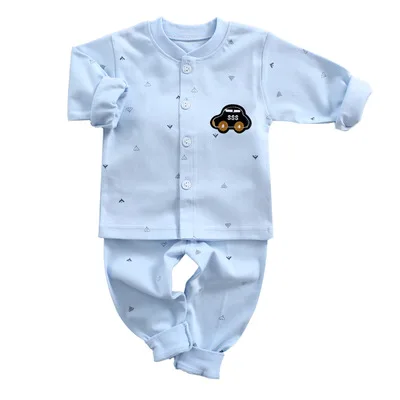 2021 весенний детский Qiuyi Qiuku хлопковый комплект нижнего белья для младенцев с мультяшным рисунком Кардиган с длинным рукавом