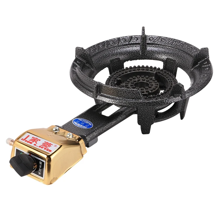 Небольшая портативная газовая горелка с автоматическим зажиганием для улицы, Походов, Кемпинга, чугунная горелка