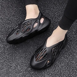 Fashion Trend Outdoor Bubble Men/Women Slides Foam Slippers Street Style Thick Sole Hole Sandals Unisex Yezzy Slides