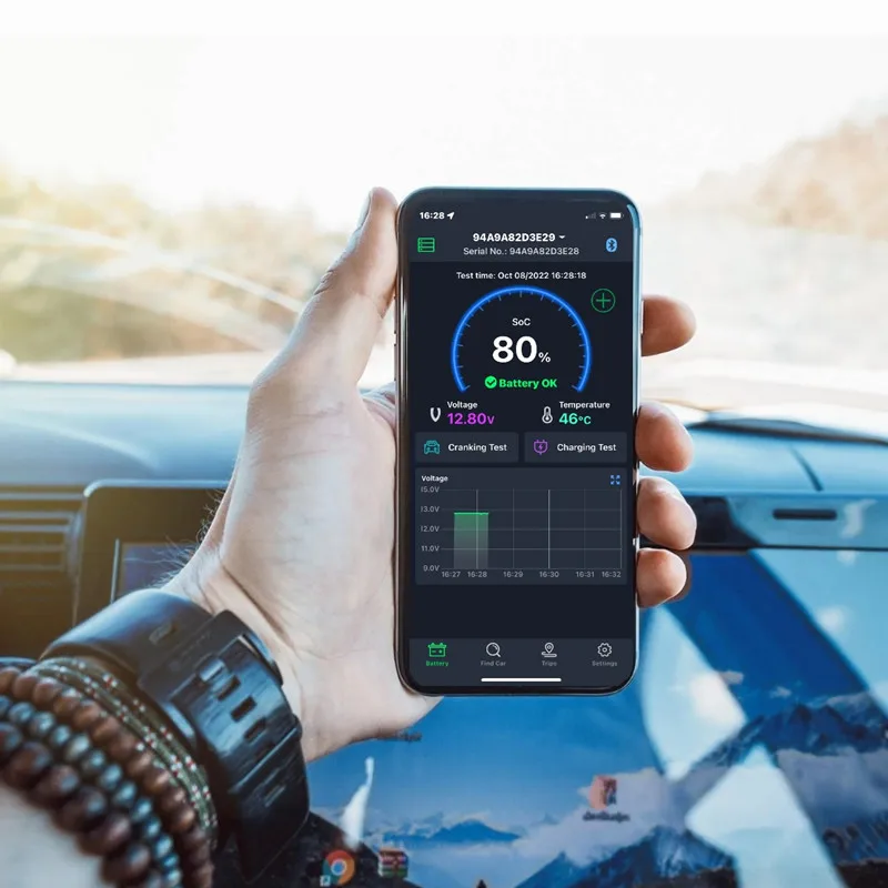 Bluetooth 12 В тестер батареи BM6 автомобильный аккумулятор монитор здоровья