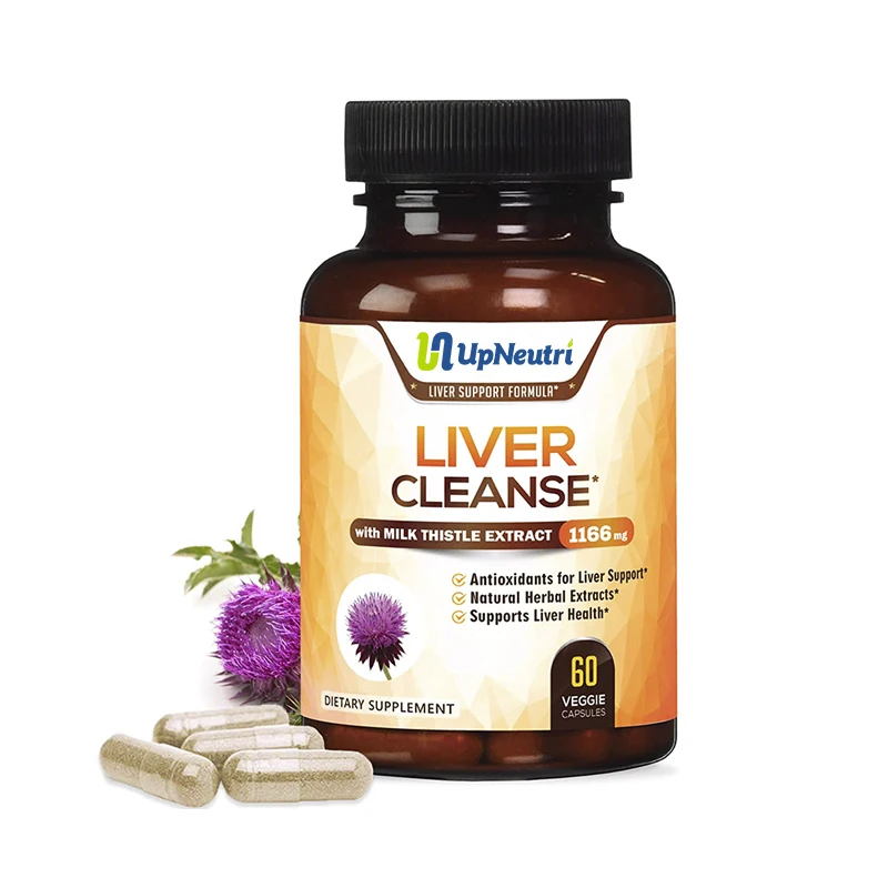 OEM with private label Liver Cleanse health Liver supplement Complex with Milk Thistle, Silymarin, Beet herbal supplement