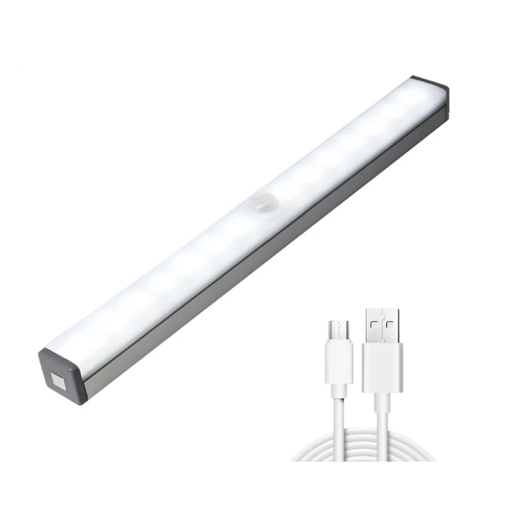 LED Cabinet Light Clear Luminous USB Body Lamp Furniture Light OEM Switch Magnetic Wall Motion Sensor Under LED Cabinet Light