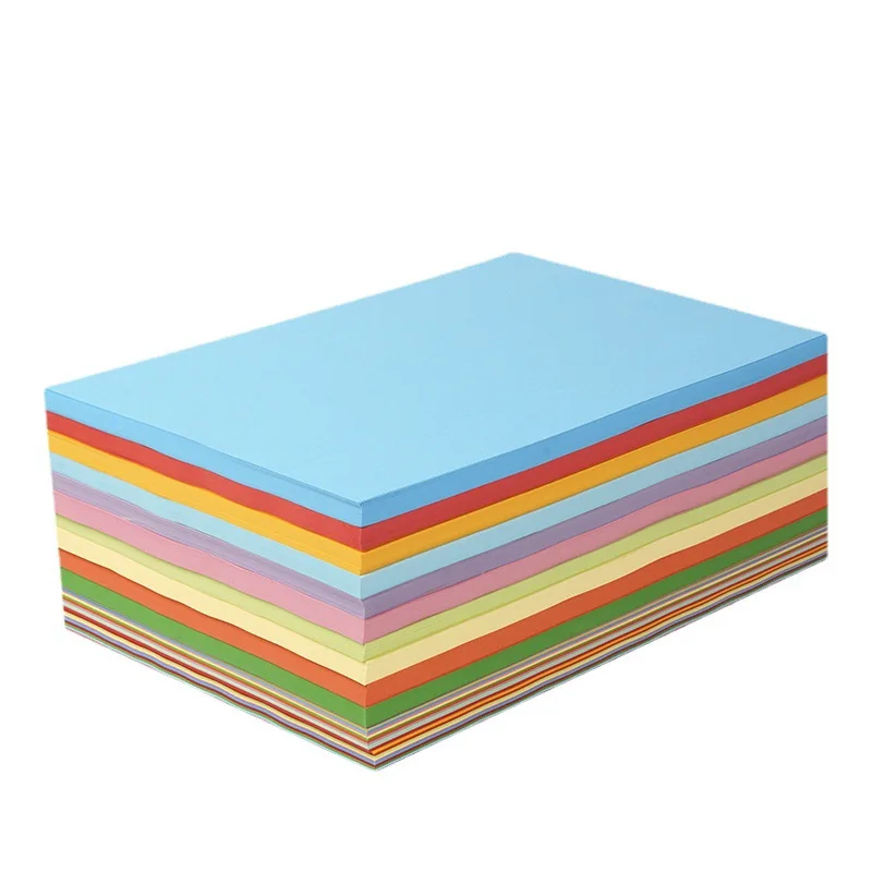 A4 color copy paper 70g color original a4 color office printing paper pink blue wholesale Draft Double Printer office printing