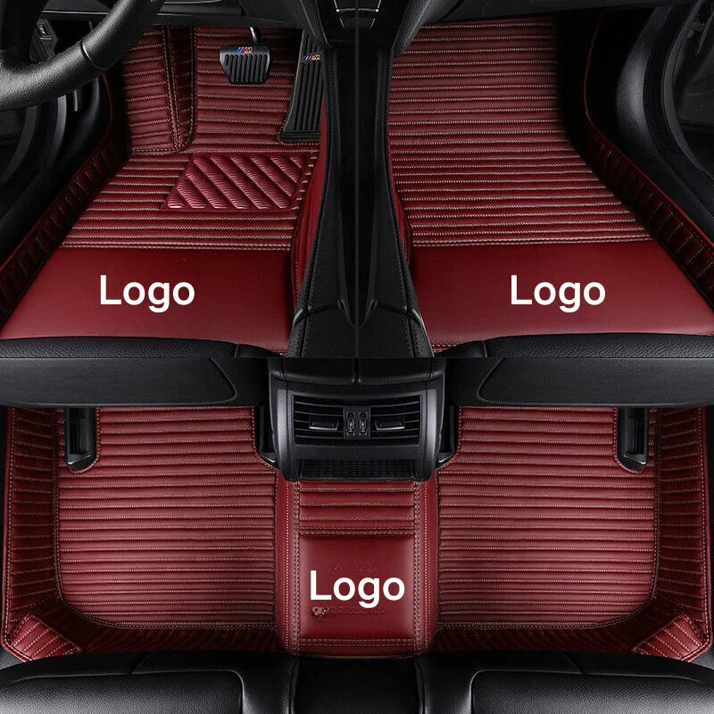 Wholesale Anti-Slip Branded Pvc Leather Car Floor Liner Mats For Toyota Pruis With Logo