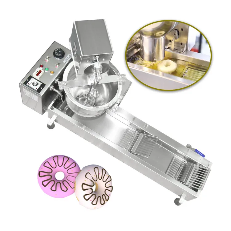 Fully Automatic Small Commercial Industrial Yeast Fryer Donut Maker Making Machine