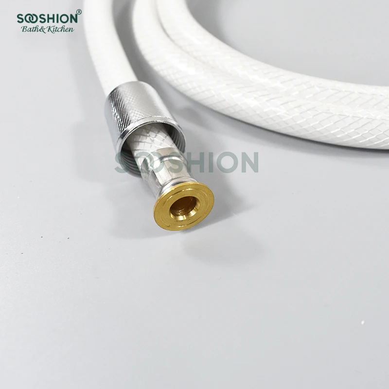 Bathroom White Color Bidet PVC Hose Cheap Accessories Plastic Muslim Shower Hose