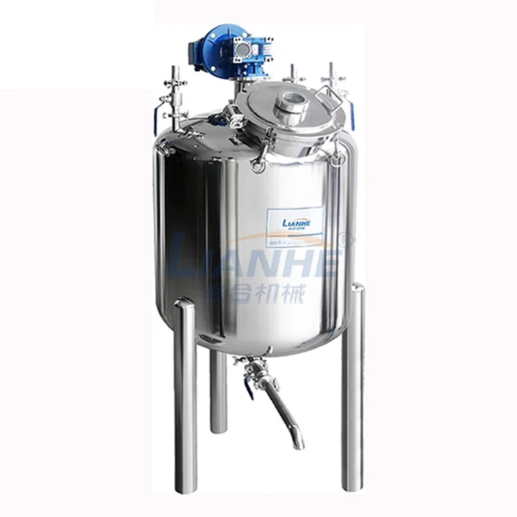 200l 500l liquid shampoo soap making machine liquid detergent mixer mixing tank machine with homogenizer